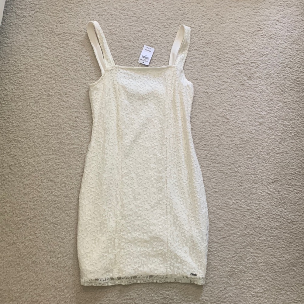 White Mini Lace Dress